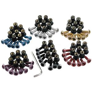 Skrūvju komplekts pleksiglamai Oxford sarkanā krāsā