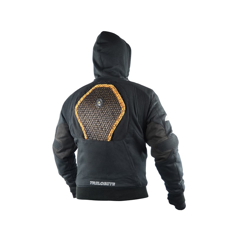 Mikina s chrániči na motorku Trilobite 761 Illenius černá výprodej