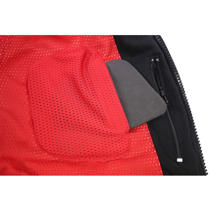 Mikina s chrániči na motorku Trilobite 761 Illenius černá výprodej