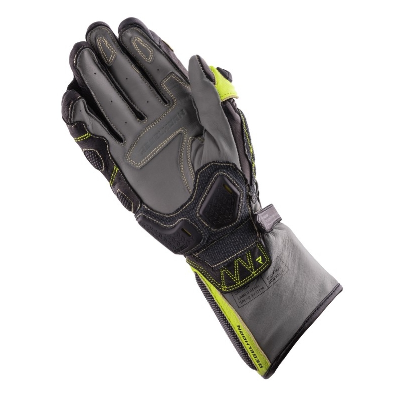 Motocikla cimdi Rebelhorn Rebel black-camo-fluo yellow izpārdošana