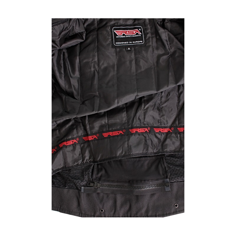 Bunda na motorku RSA Razor černo-bílá výprodej