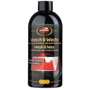Šampūns ar vasku Autosol Wash and Wax 500 ml