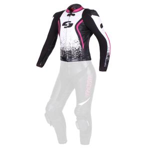 Dámská bunda Tschul 586 černo-bílo-růžová výprodej