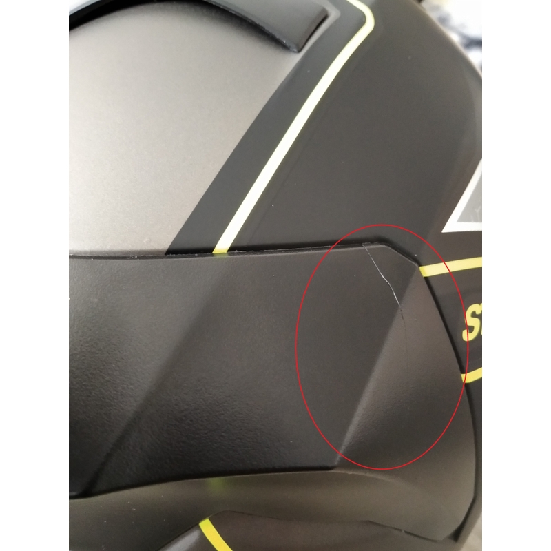 Integrālā moto ķivere Street Racer SR I1 melns-pelēks fluo dzeltens - II klase