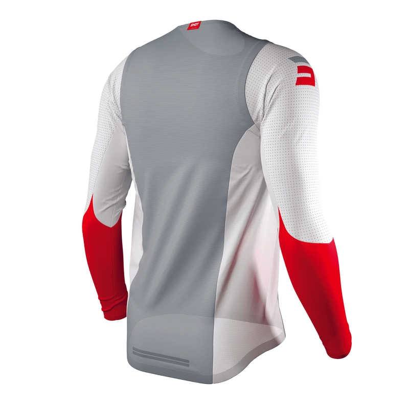 Motokrosa krekliņš Shot Aerolite Airflow pelēks-balts-sarkans izpārdošana