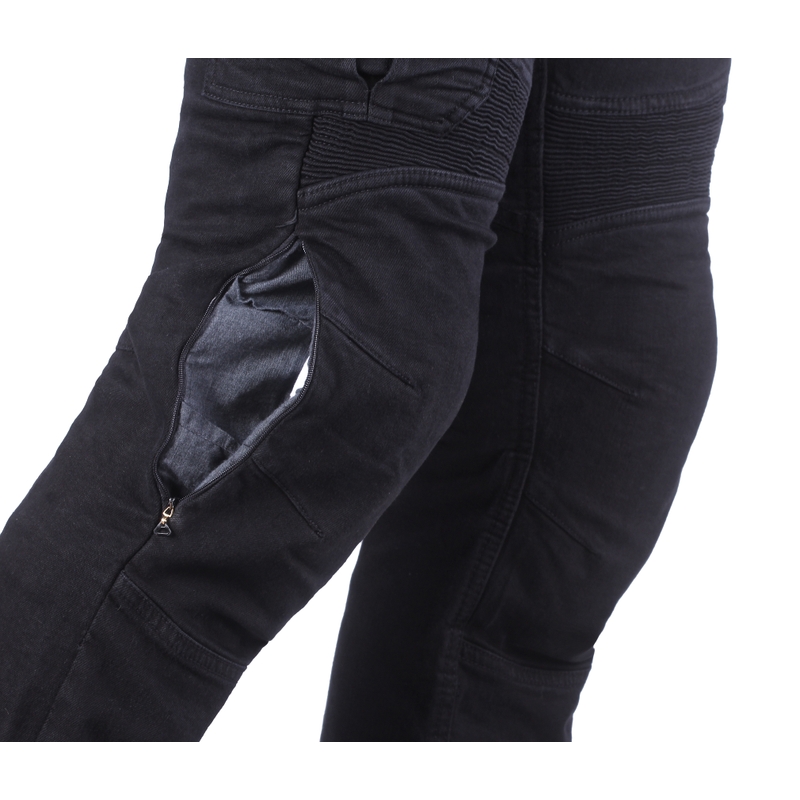 Apcirptas motocikla džinsu bikses Street Racer Cargo CE Black