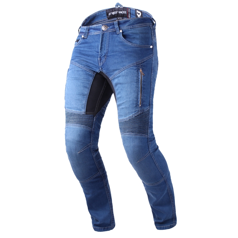 Street Racer Stretch II CE Blue Motocikla džinsi ar pagarinātām biksēm