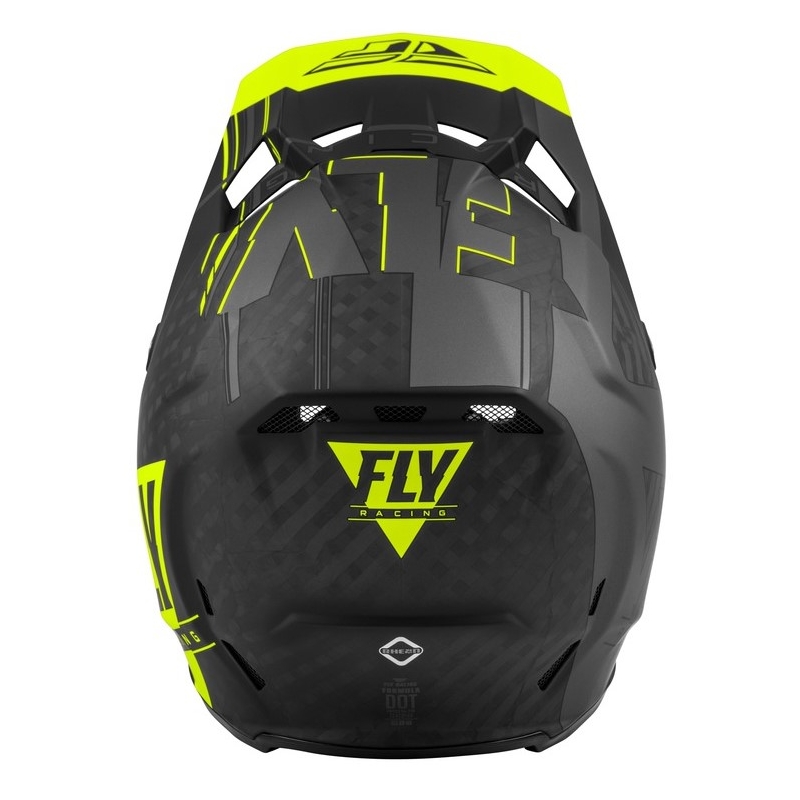 Motokrosová přilba FLY Racing Formula Vector černo-šedo-fluo žlutá