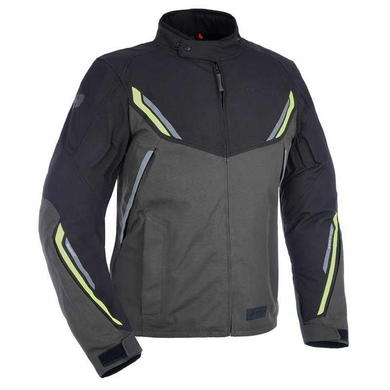 Oxford Advanced Hinterland melns-pelēks-fluo dzeltens motocikla jaka