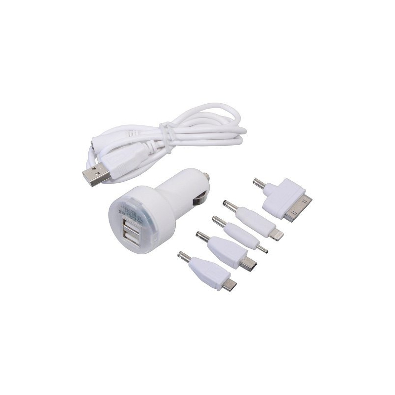 Tālruņa lādētājs 12V 2,1A (iPhone 4/5/6, micro USB, Nokia)