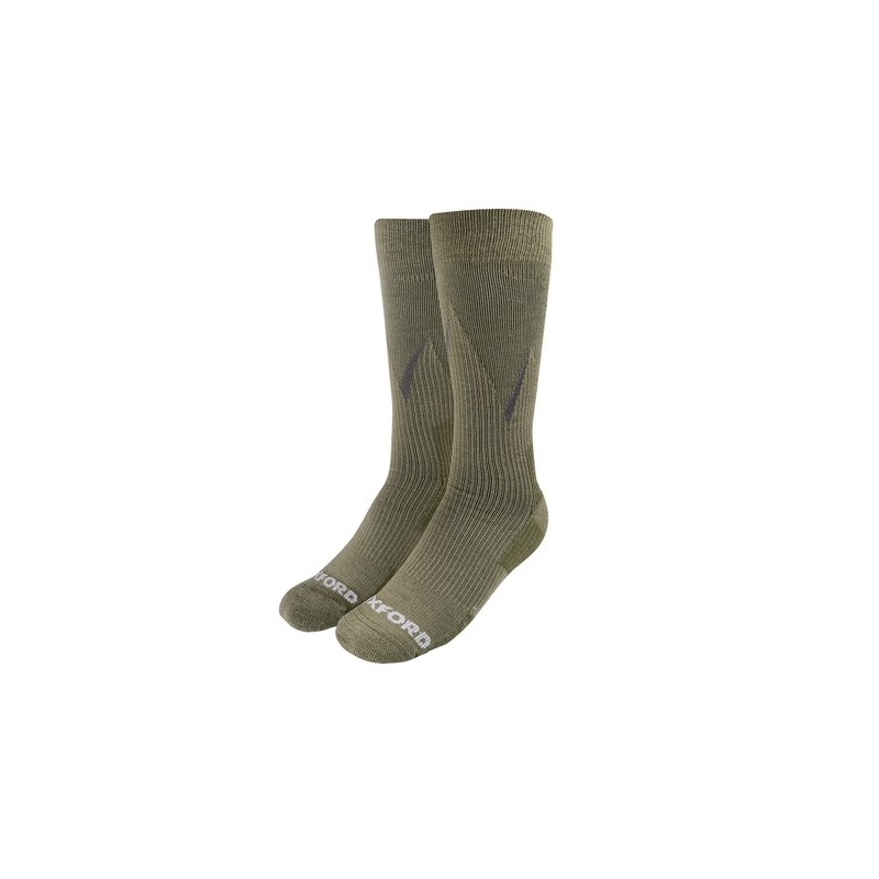 Ponožky Oxford Merino khaki zelené