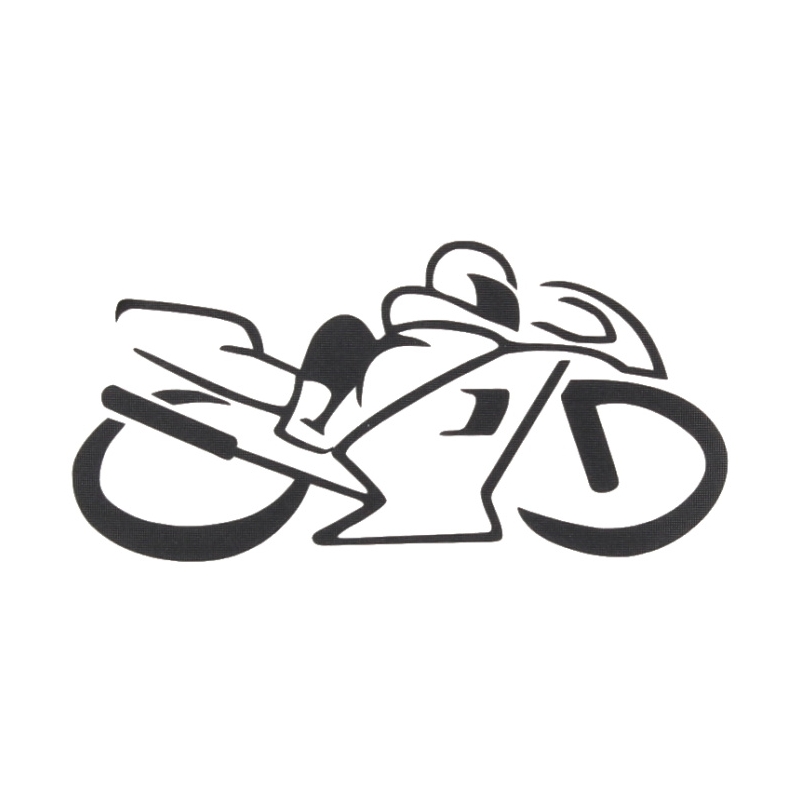 Uzlīmes siluets Bike black