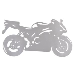 Uzlīme siluets Sporta velosipēds sudraba