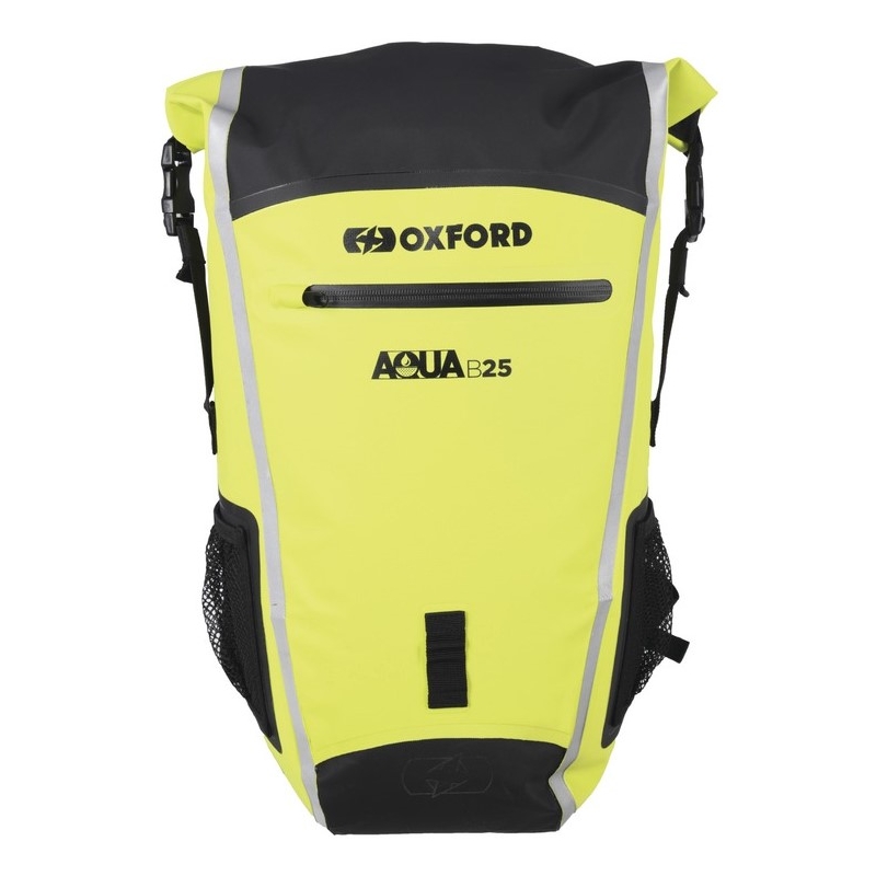 Ūdensnecaurlaidīga mugursoma Oxford Aqua B25 black-fluo yellow 25 l