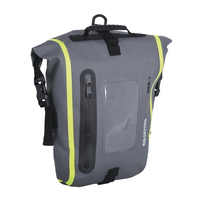 Somiņa motociklam Oxford Aqua M8 black-grey-fluo yellow