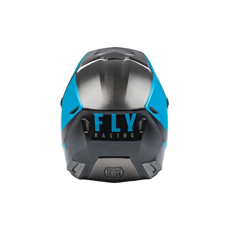 Motokrosová přilba FLY Racing Kinetic Straight modro-šedo-černá