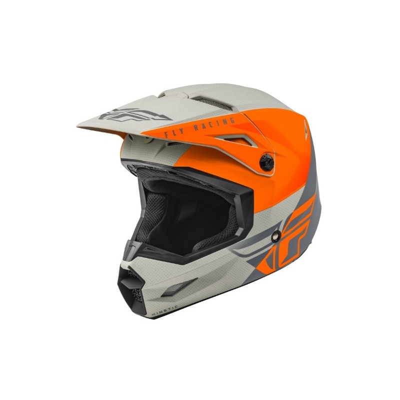Motokrosová přilba FLY Racing Kinetic Straight oranžovo-šedá výprodej