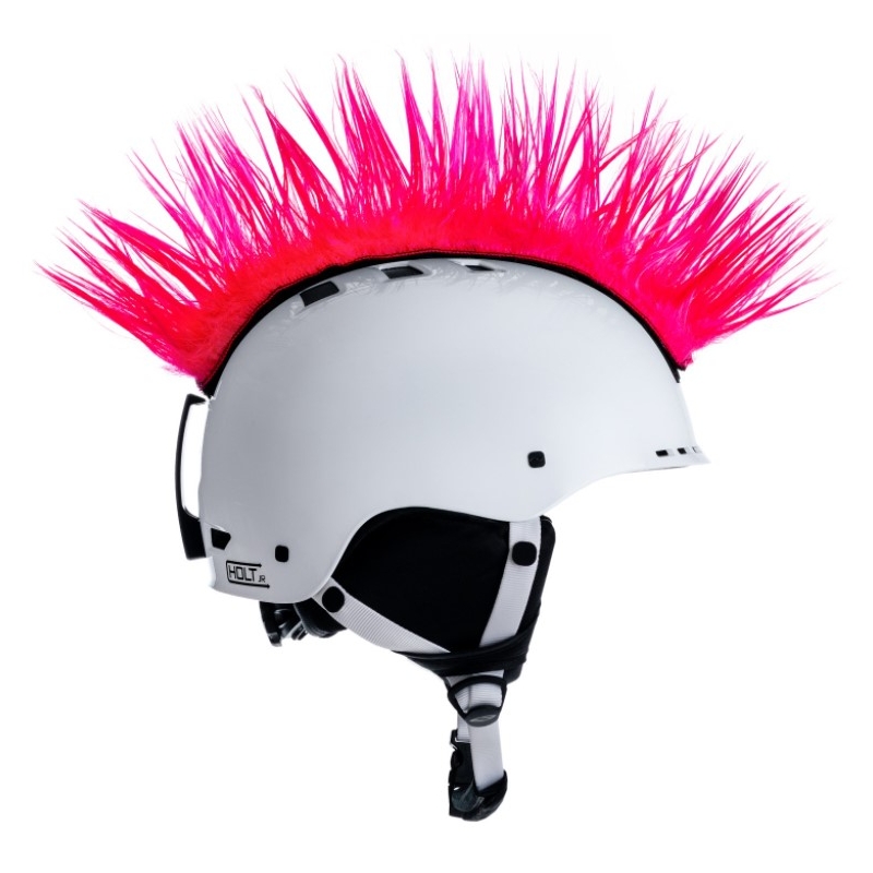 Mohawk ķiveres cepure rozā krāsā