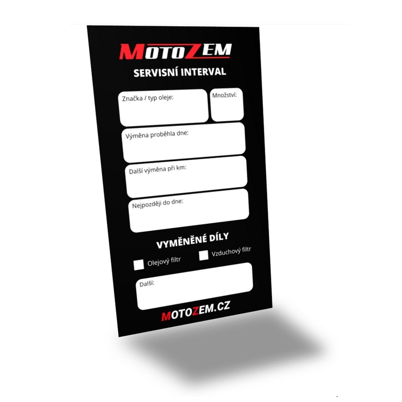 MotoZem pakalpojuma etiķete