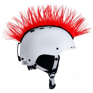 Mohawk ķivere ķivere cepure sarkana