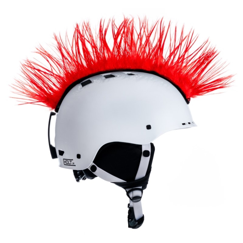 Mohawk ķivere ķivere cepure sarkana