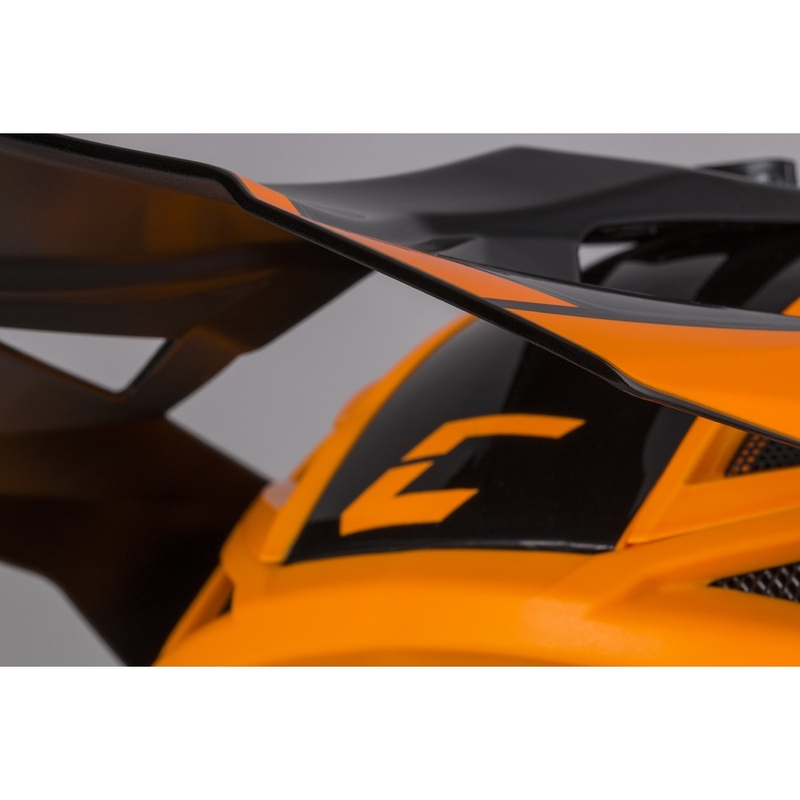 Motokrosová přilba Cassida Cross Pro II Contra oranžovo-černo-šedá