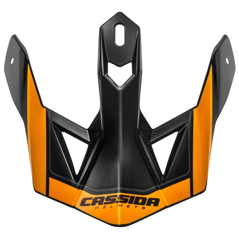 Cassida Cross Pro II ķiveres vizieris oranžs-melns-pelēks