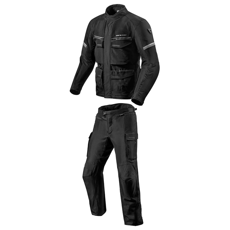 Vīriešu Revit Outback 3 Black-Silver motocikla kombinezons izpārdošana