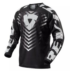 Motokrosa krekliņš Revit Rough melns un balts