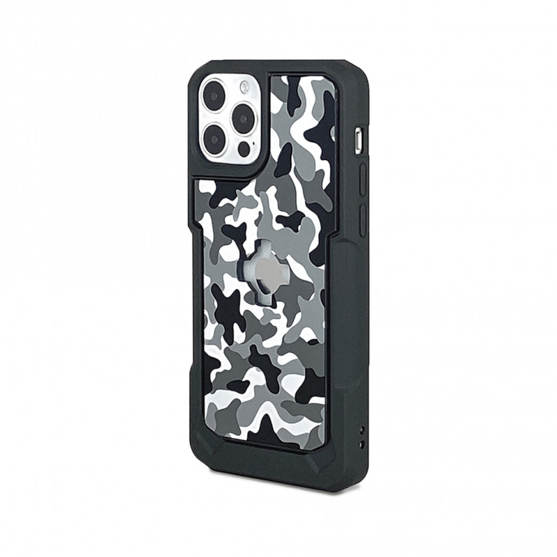 Kryt telefonu s držákem CUBE X-Guard pro Apple iPhone 12/12 Pro camo výprodej