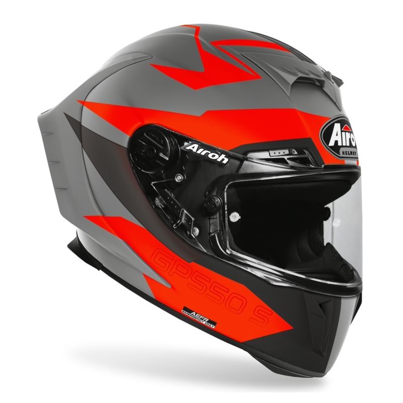 Integrální přilba Airoh GP 550S Vector 2021 černo-šedo-oranžová