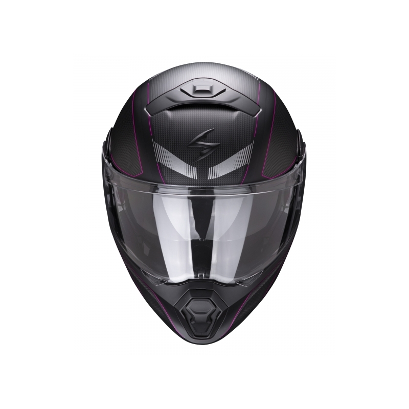 Výklopná přilba Scorpion EXO-930 Cielo černo-růžová