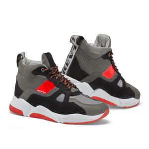 Revit Astro melni-pelēki-fluo sarkani motocikla zābaki izpārdošana