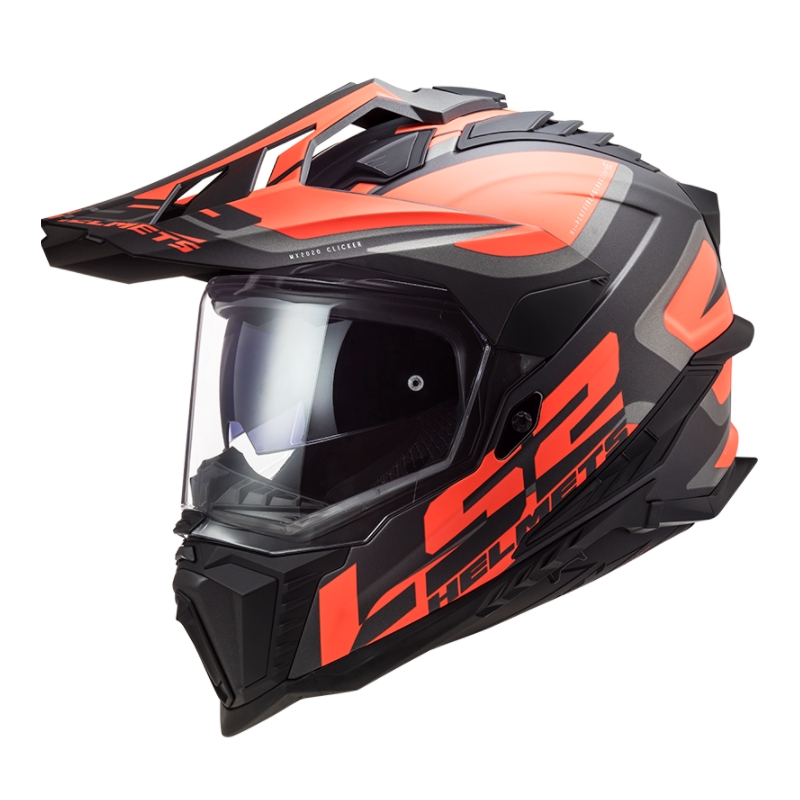 Enduro ķivere LS2 MX701 Explorer Alter melna-oranža-pelēka
