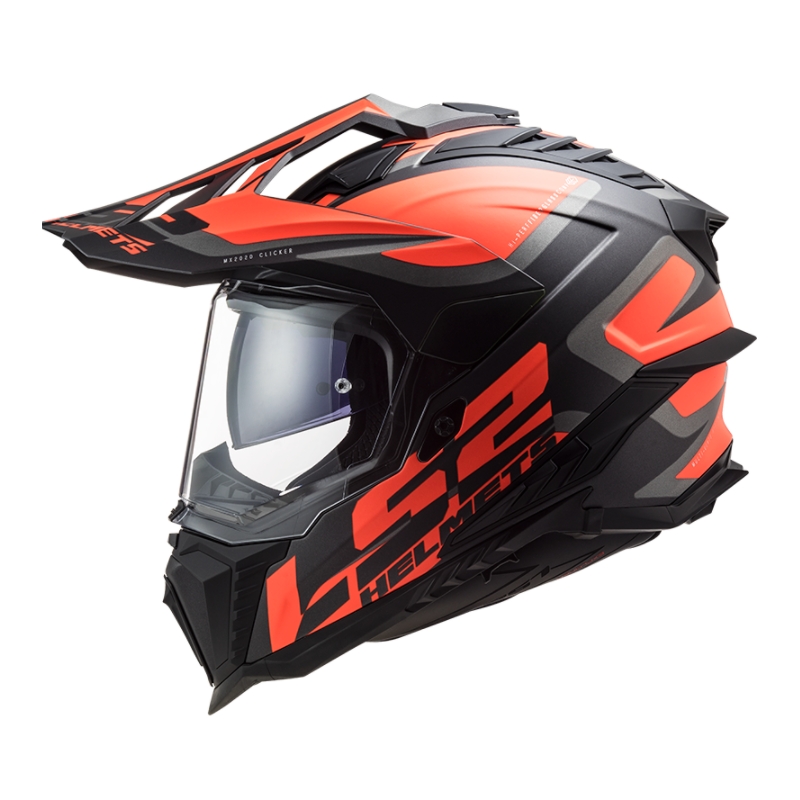 Enduro ķivere LS2 MX701 Explorer Alter melna-oranža-pelēka