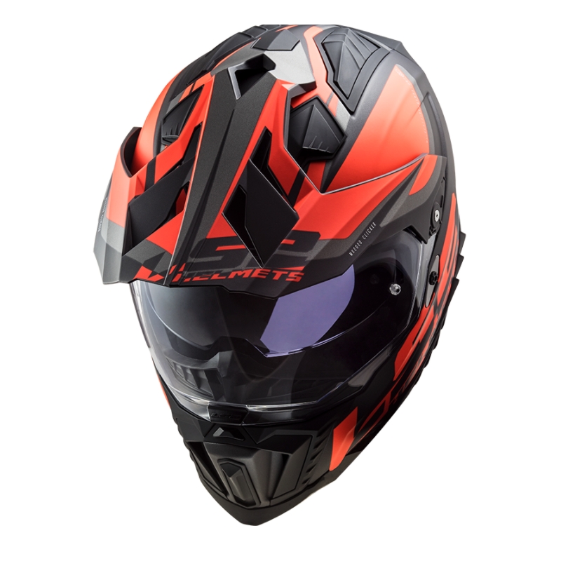 Enduro ķivere LS2 MX701 Explorer Alter melna-oranža-pelēka