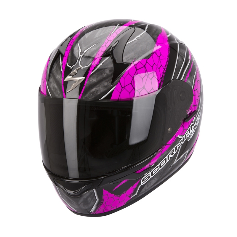 Moto integrální přilba Scorpion EXO-410 Rad černo-růžová