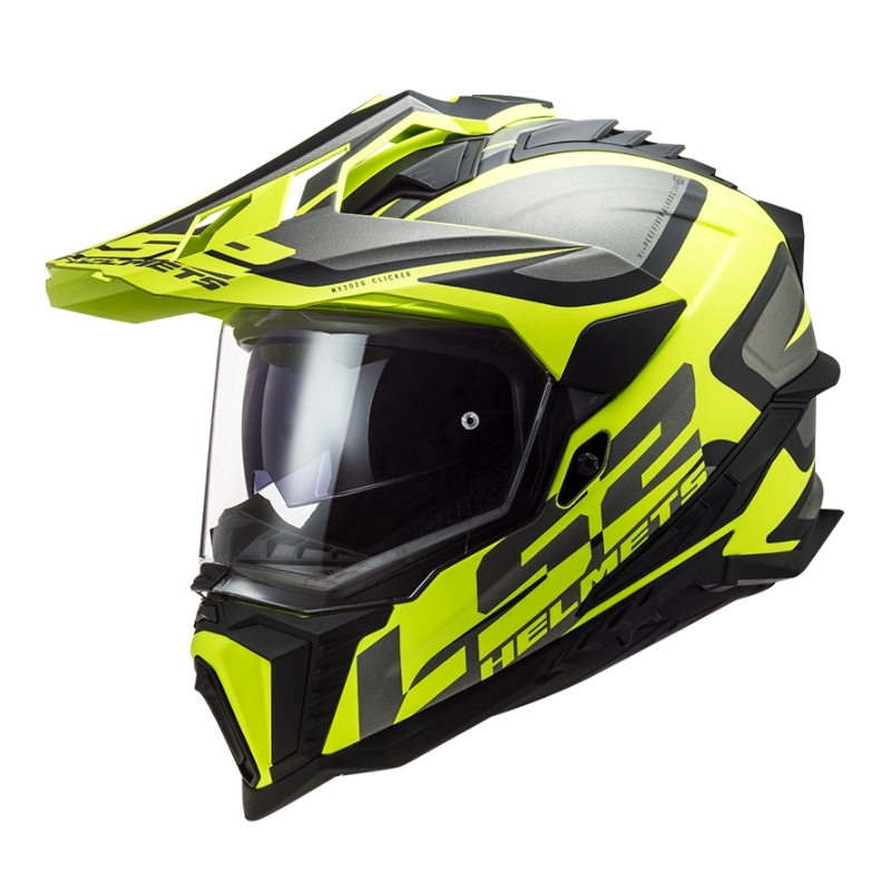 Enduro ķivere LS2 MX701 Explorer Alter melns-pelēks-fluo dzeltens