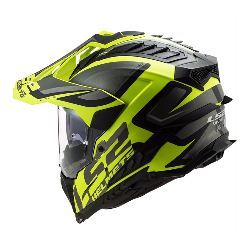 Enduro ķivere LS2 MX701 Explorer Alter melns-pelēks-fluo dzeltens
