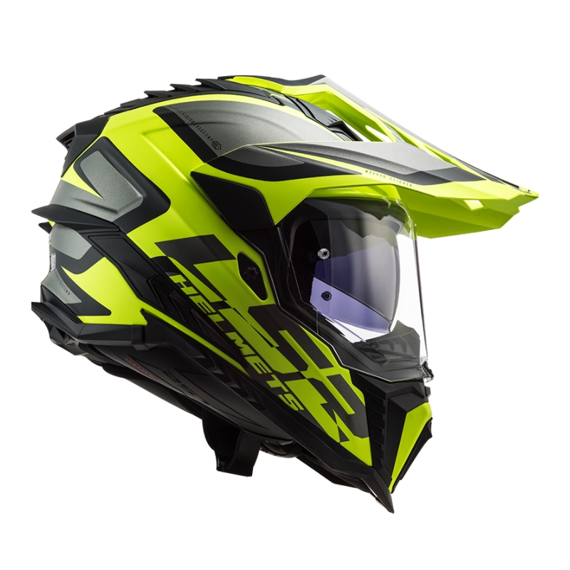 Enduro ķivere LS2 MX701 Explorer Alter melns-pelēks-fluo dzeltens