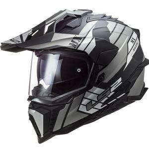 Enduro ķivere LS2 MX701 Explorer Atlantis melns-pelēks-balts