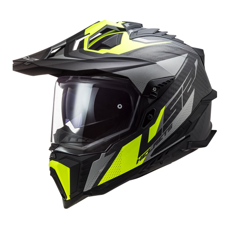 Enduro ķivere LS2 MX701 Explorer C Focus melns-pelēks-fluo dzeltens