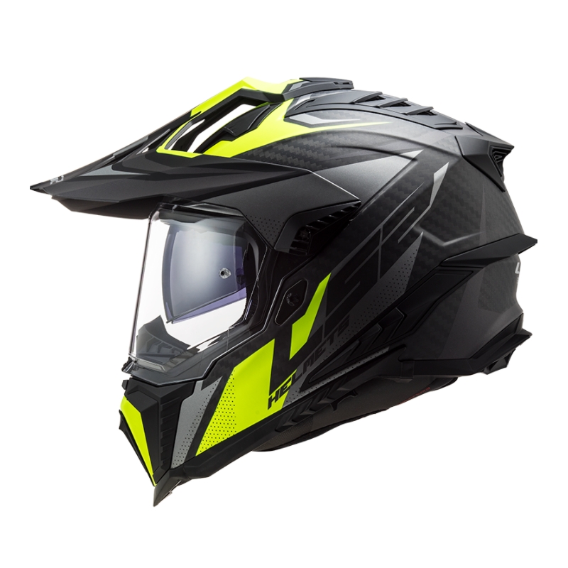 Enduro ķivere LS2 MX701 Explorer C Focus melns-pelēks-fluo dzeltens