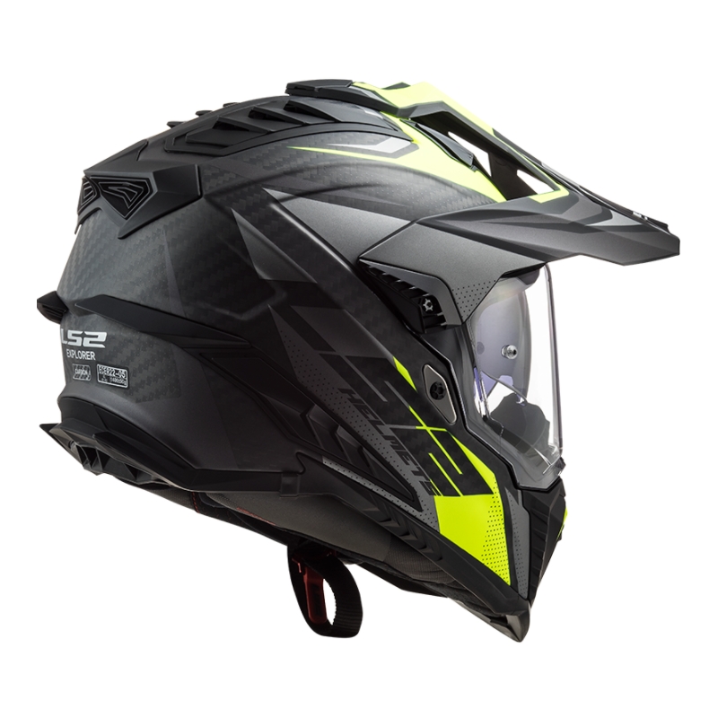 Enduro ķivere LS2 MX701 Explorer C Focus melns-pelēks-fluo dzeltens