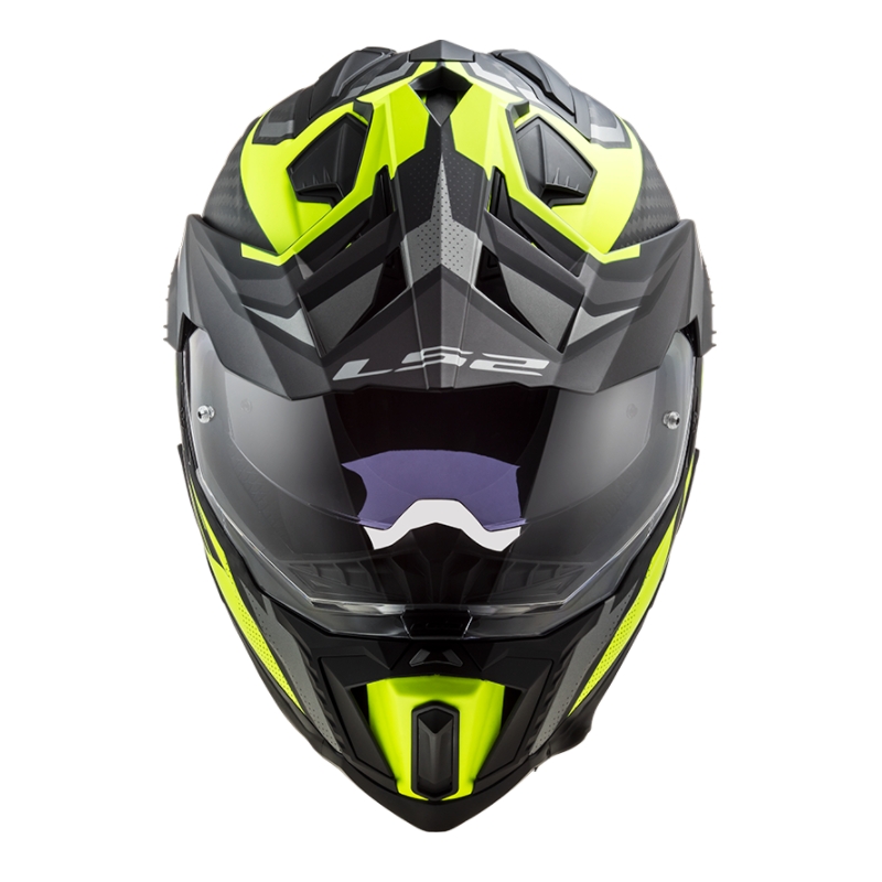 Enduro ķivere LS2 MX701 Explorer C Focus melns-pelēks-fluo dzeltens