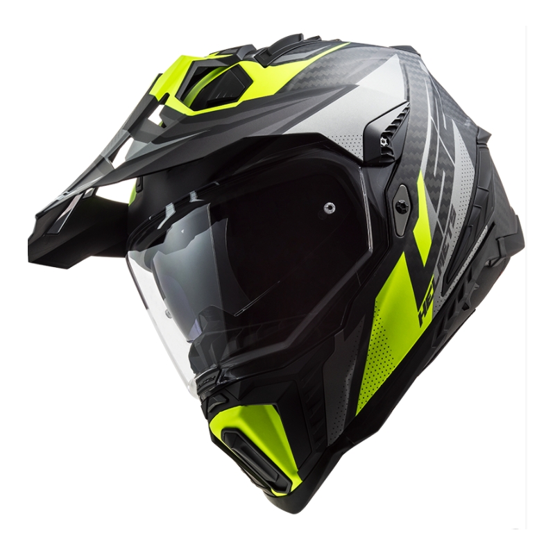 Enduro ķivere LS2 MX701 Explorer C Focus melns-pelēks-fluo dzeltens