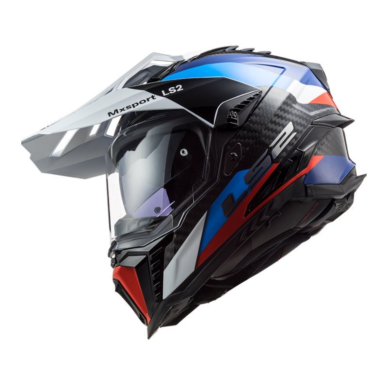 Enduro přilba LS2 MX701 Explorer C Frontier černo-modro-bílá