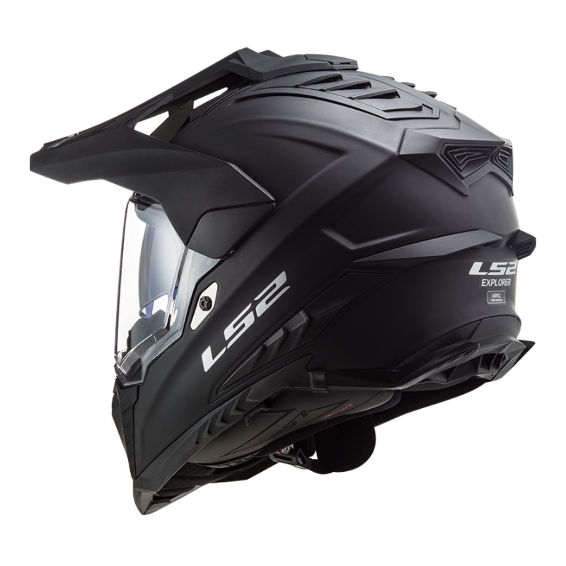 Enduro ķivere LS2 MX701 Explorer Solid Black