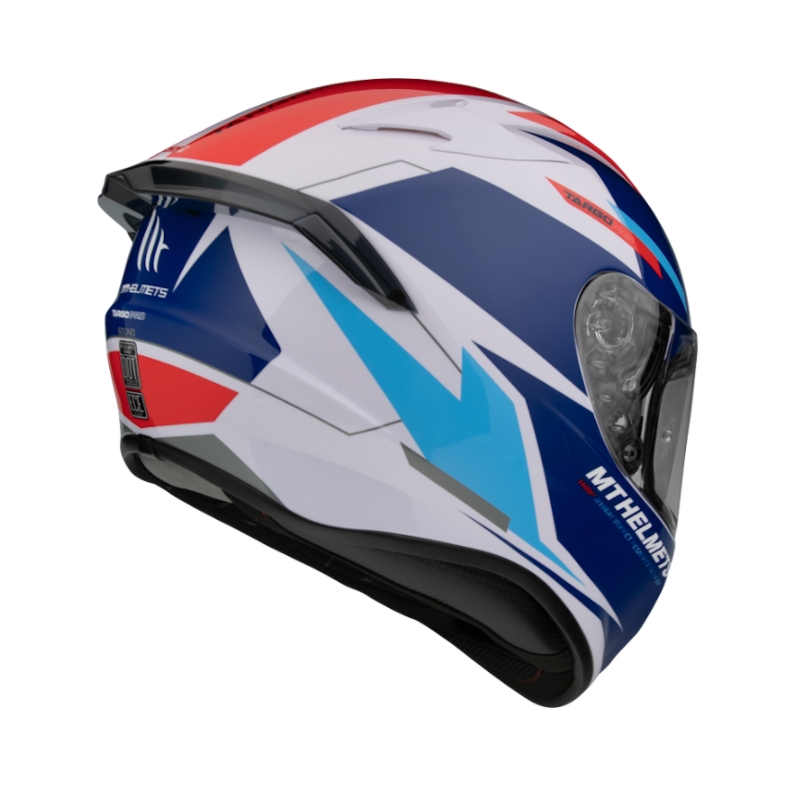 Integrální přilba na motorku MT FF106 Pro Targo Pro Sound modro-bílo-červená