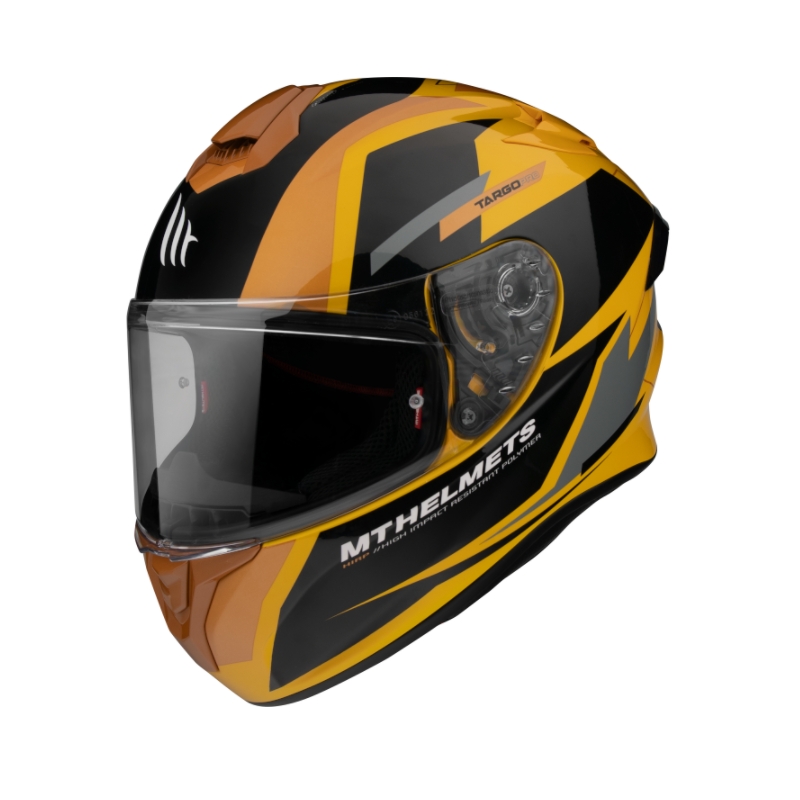 Integrální přilba na motorku MT FF106 Pro Targo Pro Sound oranžovo-černo-šedá